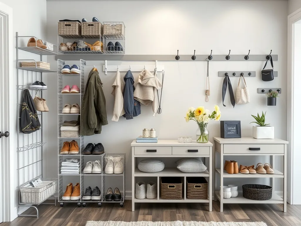 Loft hangulatú előszoba